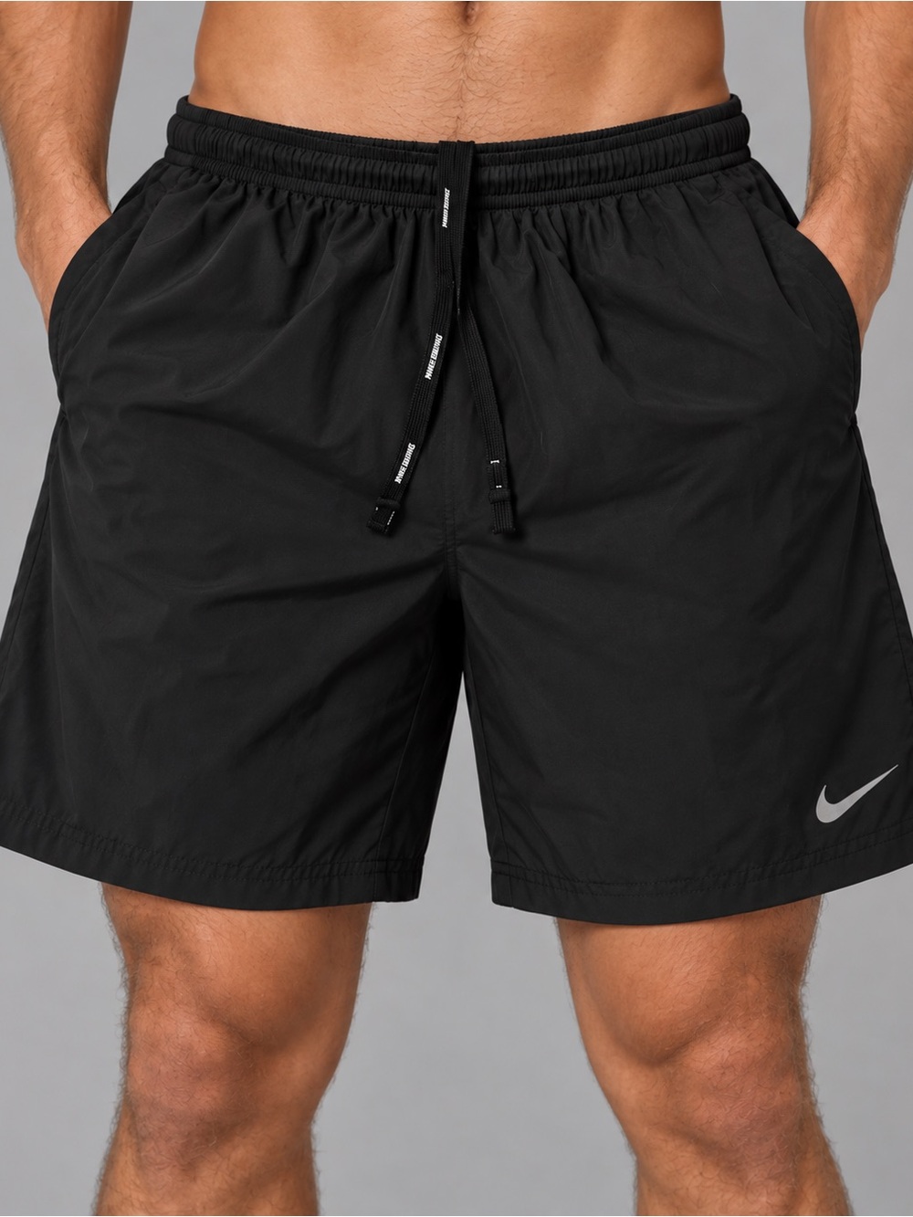 Nike Dri-FIT Men’s Athletic Running Shorts Black Size M Medium